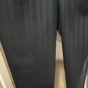 BCBGMaxAzria Black Blue Pinstripe Trousers